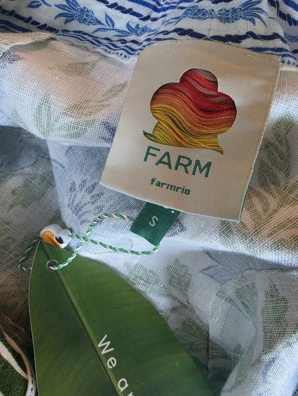 NWT FARM Rio Tropicance Off White Mini Dress - Picture 7 of 10